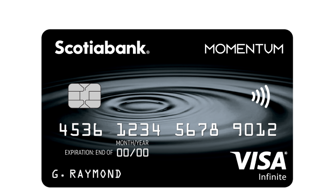 Scoitabank Momentum Visa Infinite card
